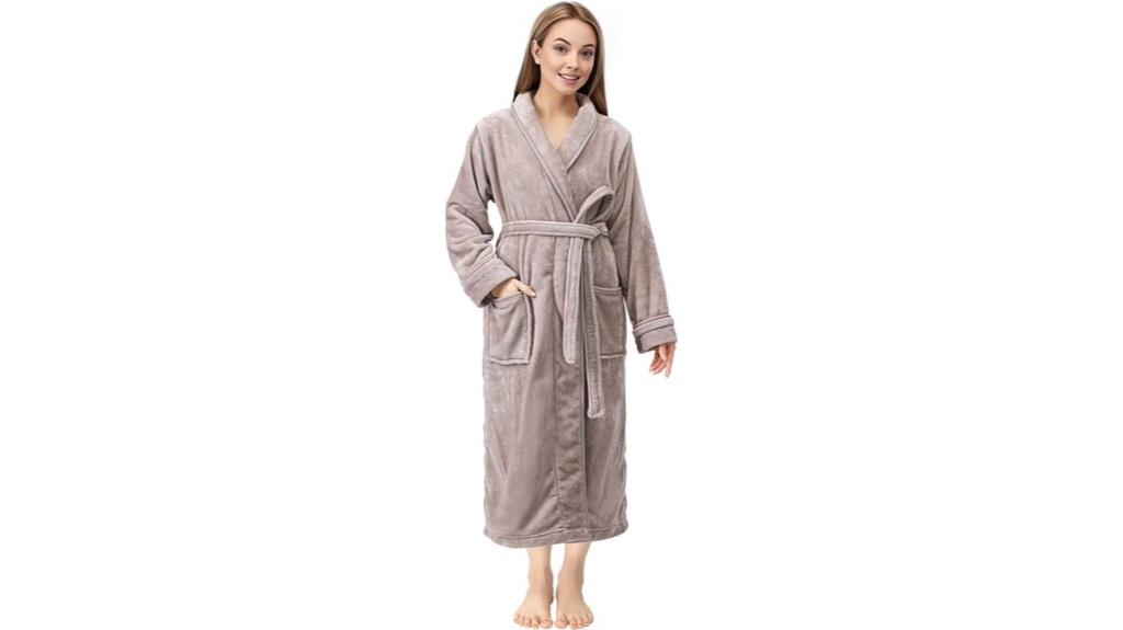 women s plush fleece robe