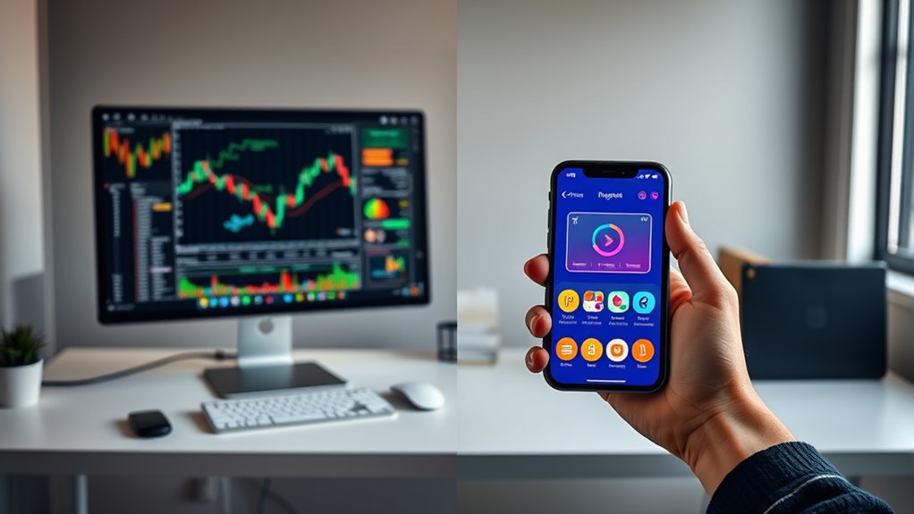 desktop for security mobile for convenience