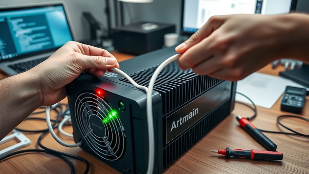 setting up antminer safely