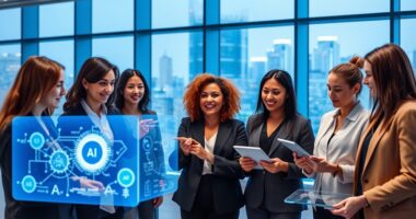 women leading ai blockchain
