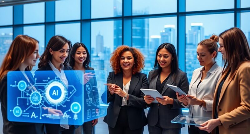 women leading ai blockchain