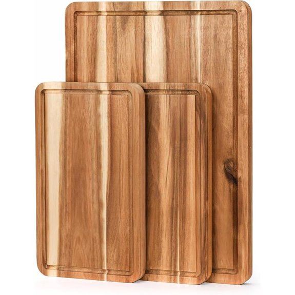 VieWood Acacia Cutting Board Set of 3