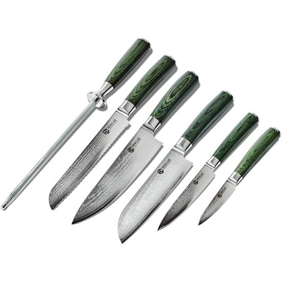 HexClad 6-Piece Damascus Steel Knife Set