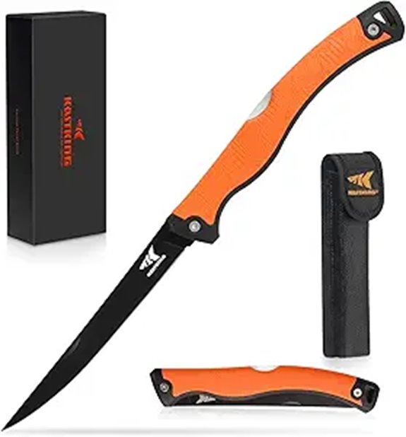 KastKing Folding Fillet/Utility Knife with Sheath