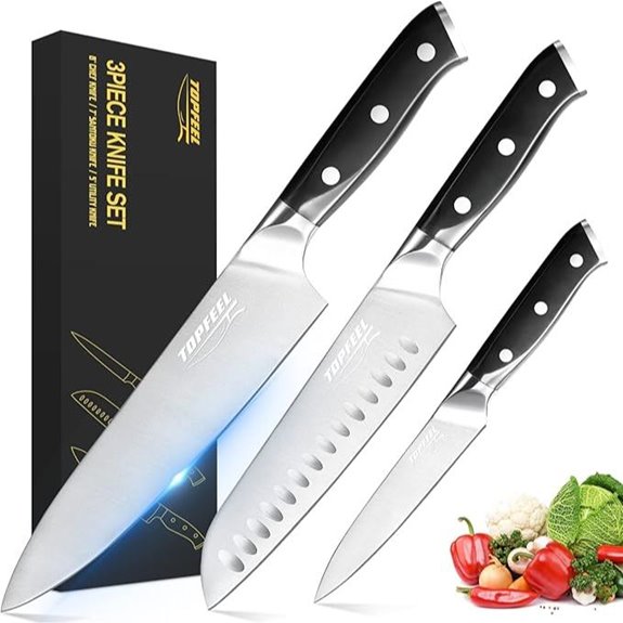 German High Carbon Stainless Steel Chef Knife Set