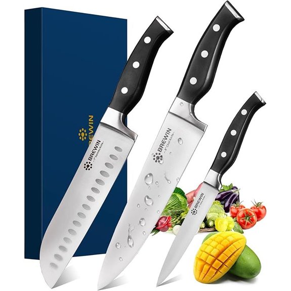 Brewin 3-Piece Japanese Chef Knife Set
