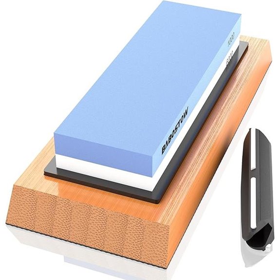 Premium Whetstone Knife Sharpening Stone with Base