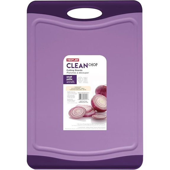 Neoflam Flutto Poly Cutting Board (Purple 11.5x8 inches)