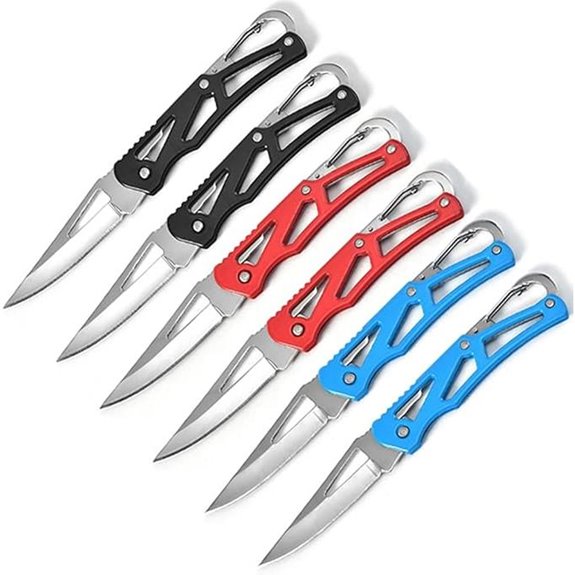 Stainless Steel Folding Pocket Knife Set (6 Pack)