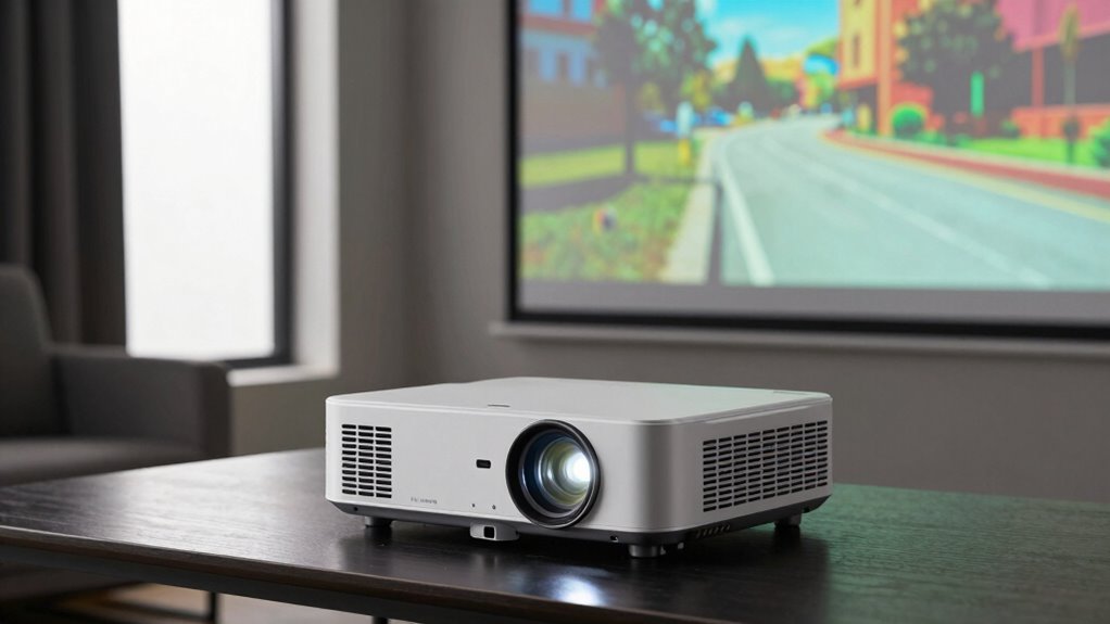 adjust projector brightness accordingly