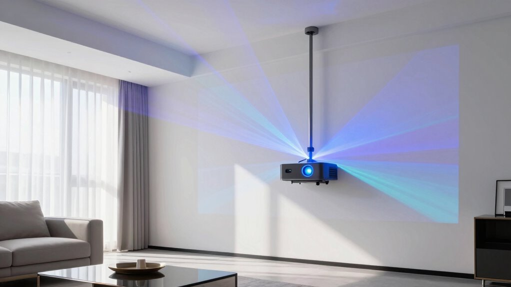 bright vibrant laser projection