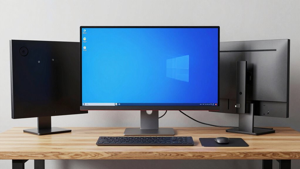 monitor placement and cable management