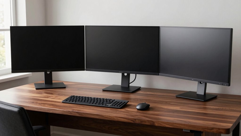 optimal desk for monitors