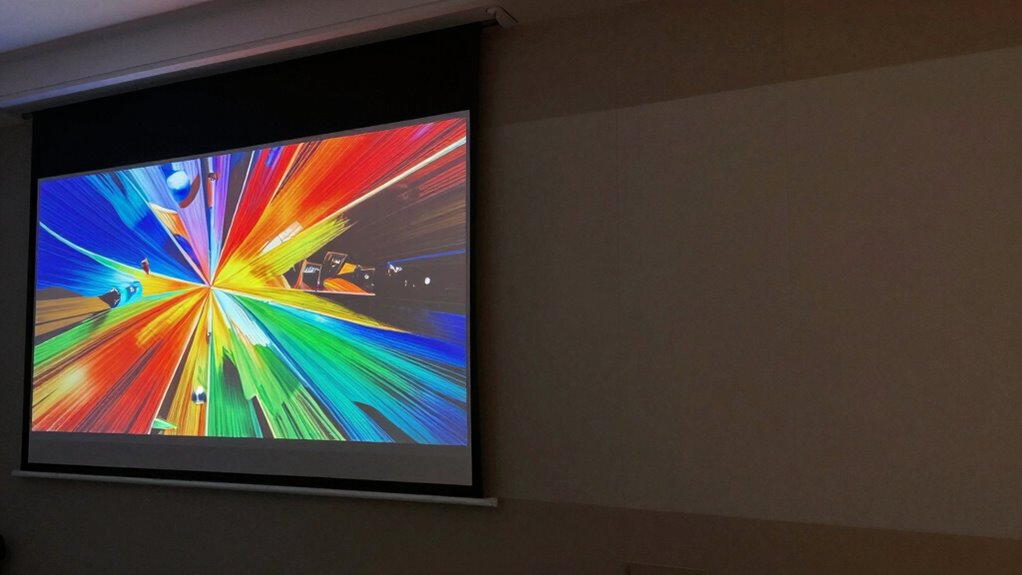 optimal projector screen setup