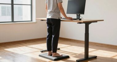 proper standing desk use