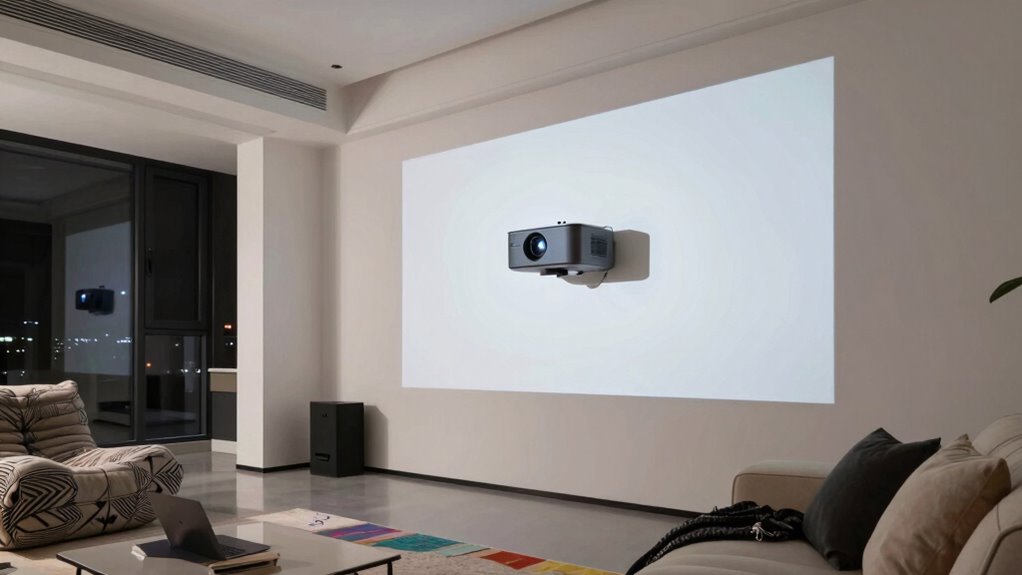 room features affect projection quality