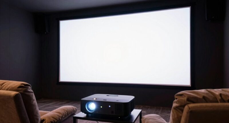 screen choice outweighs projector