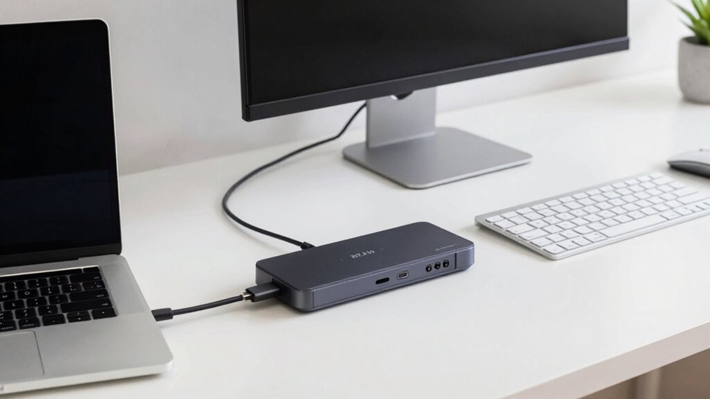 streamlined workspace cable management