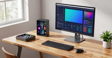 affordable intelligent desk setup