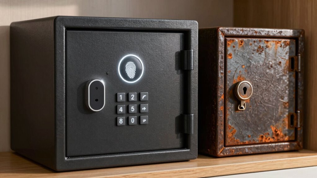 biometric vs key safe comparison