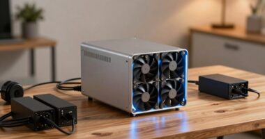 comfortable home mining setup
