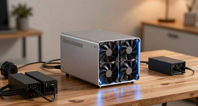 comfortable home mining setup
