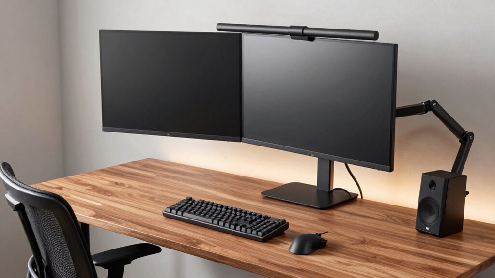 ergonomic organized gaming setup
