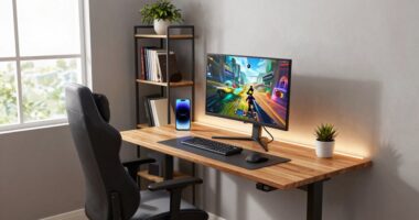 multifunctional gaming workspace