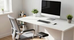 simple ergonomic office setup