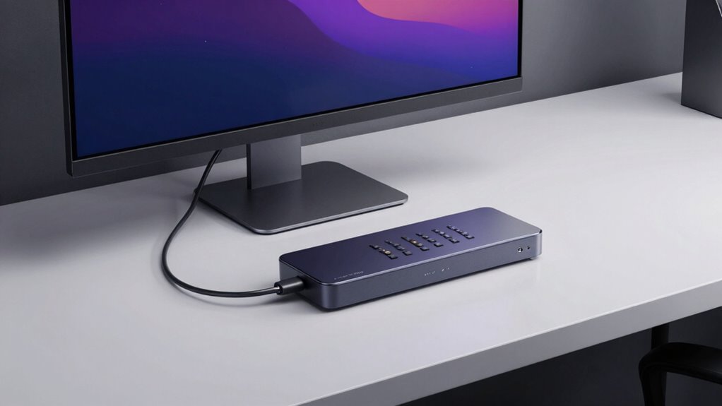 streamlined ergonomic workspace setup